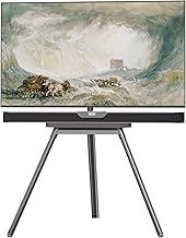 PUTORSEN Easel TV Stand Tripod for Universal TV 45-65 inch,Swivel and Height Adjustable TV Floor Stand with Solid Tripod Steel Base, Hold up to 88lbs, Max VESA 400x400mm (Grey)