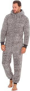 Undercover Mens Thick Snuggle Warm Fleece Hooded Zip Onesie