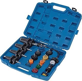 Draper 21439 Universal Pressure Test Kit (15 Piece), Cooling System for Petrol Engines, Blue and Black