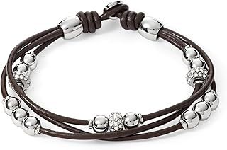 Fossil Women's Stainless Steel or leather with lobster or adjustable slide closure bracelet