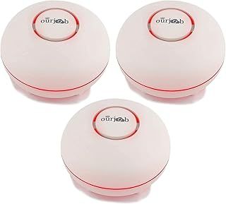 Water Leak Detector -Ourjob Water Alarm Surveillance Systems Water Detectors for Home Security, Kitchen，Bathroom, Basement (3PCS)