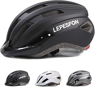 Bike Helmet Men Mountain Bike Helmet Women Adjustable Lightweight Breathable MTB Road Helmets Adults LEPESFON with Visor for Commuting 56-61cm