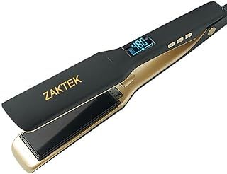 Professional Salon model hair straightener, Infrared technology Nano Titanium flat iron for shiny and ultra-smooth hair, Adjustable heat settings range from 170℉ to 450℉,Suitable for all types of hair