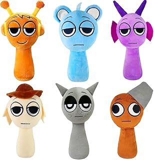 S-prunki Plush Toy,9.8"Funny S-prunki Plushies For Games Fans,Super Soft Collectible Stuffed Toy,Valentine's Day Birthday Gifts For Boys Girls And Fans Aged4 5 6 7 8 9 10+Years Old.(6PCS)