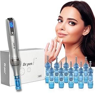 Dr. Pen Ultima M8S Microneedling Pen Professional Kit - Authentic Multi-function Wireless Derma Beauty Pen - Trusty Skin Care Tool Kit - 0.25mm 12pins х2 + 36pins х2 + 42pins х2 + RNano x2 + SNano x2