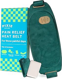 Pixie Period Heating Pad for Cramps - Thinnest Wearable Heating Pad - Unnoticable Under Clothes - Best Portable Pain Relief Belt Device with Heat On The Market - Hours of Menstrual Pain Relief