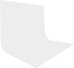 UTEBIT White Backdrop, 5x6.5FT/1.5x2M Background Photography Portable Collapsible Photoshoot Backdrop Washable Polyester for Product Portrait Shooting Photo Studio Streaming Zoom(White Screen Only)