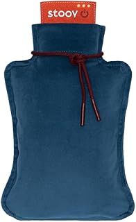 STOOV Homey - Heated Cushion - Infrared Heating Technology - Cordless Ease of Use - 2 to 4 Hours of Warmth - 20 x 25 cm - Velvet Juniper Blue