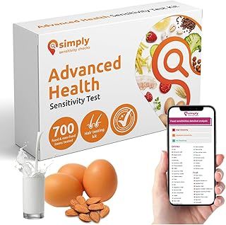 Simply Sensitivity Checks 900+ Items Ultimate at Home Food Sensitivity Test Kit for Adults – Accurate Hair Strand Test for Gut Health, Digestion, Additives, Vitamins – Results in 3-5 Days