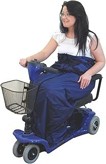 Aidapt Mobility Scooter Waterproof Cosy Wrap for Wheelchair, Lightweight, Fleece Lined, Waterproof, Leg and Lower Body Warmer Blanket Cover Accessory with Full Length Zipper