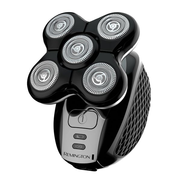 Remington Electric Head Shaver for Bald Men (5 Cutting Heads, Skin Close Results, 0.2mm), (Waterproof, Detail Trimmer, 50-Minute Runtime, Easy Clean Hair Pocket, Travel Pouch) Electric Razor - XR1501