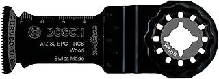 Bosch Professional 1x HCS Plunge Cutting Saw Blade AIZ 32 EPC Wood (for Softwood, 50 x 32 mm, Accessory Multitool)
