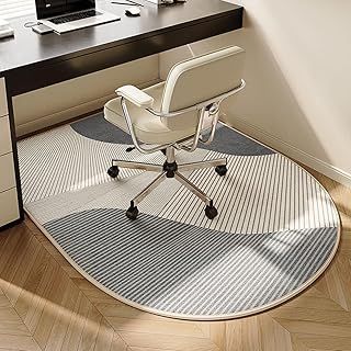 Soundproof Office Rug for Carpet, Computer Gaming Rolling Chair Mat Under Desk - Low-Pile, Non-Slip (Grey, 59.1x35.4")