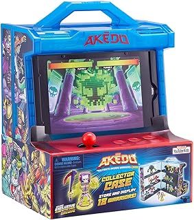 Akedo 14241 - Ultimate Arcade Warriors Collector Case Mini Battling Action Figures Ready, Fight, Split Strike, Multicolor, Small