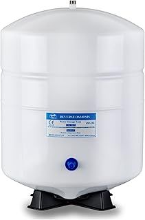 iSpring T55M 5.5 Gallon Residential Pre-Pressurized Water Storage Tank for Reverse Osmosis (RO) Systems, White