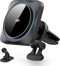 ESR for 15W MagSafe Car Mount Charger CryoBoost, Phone Cooling MagSafe Car Charger, Air Vent/Dashboard Magnetic Wireless Car Charger for iPhone 16 15 14 13 12 Pro Max, Galaxy S25, MagSafe Accessories