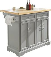 SoBuy FKW71-HG, Extendable Kitchen Storage Trolley Kitchen Cabinet Cupboard Sideboard Kitchen Island