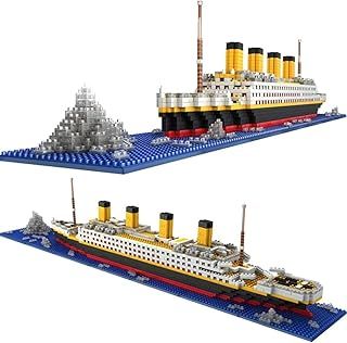 Titanic Model Building Blocks Kit, 1860 PCS Cruise Ship Building Set, Micro Mini Bricks Boat Toy Gift for Kids Adults, Not Compatible With Creator Expert 10294