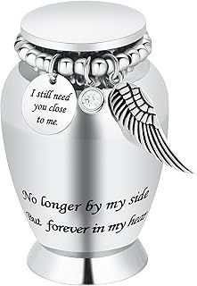 Small Keepsake Urns for Human Ashes Cremation Urns for Ashes Stainless Steel Funeral Memorial Ashes Holder Mini Cremation Urn for Pet or Human Ash