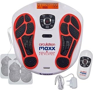 Circulation Reviver - Circulation Blood Booster for feet and Legs - Foot Massagers for Circulation – EMS Foot Massager with TENS Pads & Remote