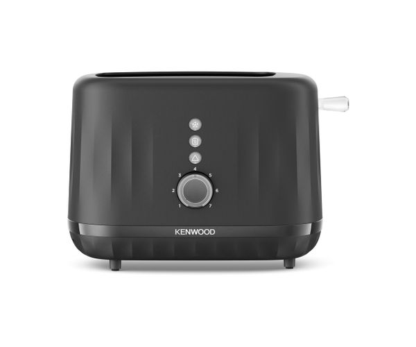Kenwood Ripple Toaster TCP06.000BK, 2 Slot Toaster with 7 Browning Settings, Reheat, Defrost and Cancel Functions, Pull Crumb Tray, Cord Storage, 850W, Midnight Black