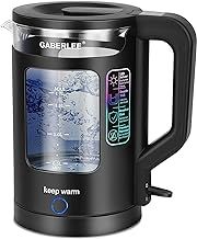 Electric Kettle, 1.7L, 3000W Fast Boil Quiet Glass Kettle with Blue LED, Auto Shut-Off and Boil-Dry Protection, Mesh Filter, Keep Warm Function, BPA-Free, Black