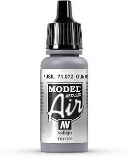 Vallejo Model Air 17 ml Acrylic Paint - Gun Metal