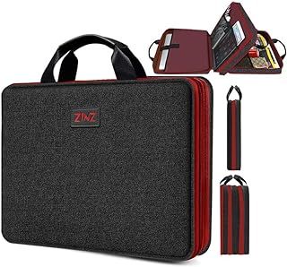 ZINZ Slim & Expandable Laptop Sleeve 13 14 15 16 Inch Water-Resistant Case Handbag Multipurpose PC Accessories Storage Bag