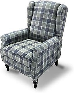 FLEXISPOT Recliner Chair Armchair Adjustable Single Chair Sofa for Relaxing Accent Chair Pushback for Living Room Bedroom Wing Back Reclining | Gray
