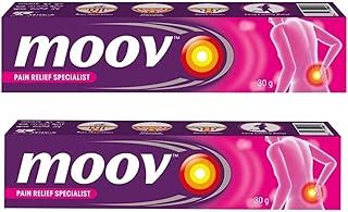 2 x 30g Moov Fast Pain Relief Cream | Quick Relief from Joint & Muscle Pain, Back Pain & Sore Muscles | Soothe Feet, Knees, Neck & Shoulders Pain