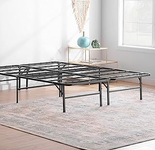 Linenspa Metal Bed Frame Double – Folding Bed – 33 cm of Clearance – Underbed Storage – 5-Minute Assembly – 135 x 190 cm