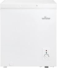 Willow W66CFW Freestanding 66L Chest Freezer with Removable Storage Basket, Suitable for Outbuildings and Garages, 2 Years Warranty - White