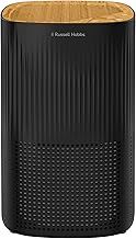 Russell Hobbs Air Purifier for Bedroom Home 100m ³/h CADR, 99.95% Carbon Filter Captures Bacteria, Allergies Odour, Dust, LED Display, Clean Air Mini Aroma Black Scandi Wood Effect RHAP1032WDB
