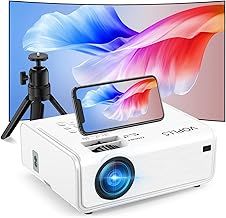 [Electric Keystone 6D/4P] Projector 4K, 5G WiFi Bluetooth Projector 18000L, VOPLLS Native 1080P Projectors with PPT, Zoom, Outdoor Projectors for TV Stick/iOS/Android