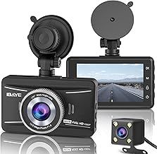 Dash Cam Front and Rear, 1080P Full HD Dual Dashcam In Car Dual Dashboard Camera 170°Wide Angle HDR with 3.0" LCD Display Night Vision, Motion Detection, Parking Monitor, G-sensor
