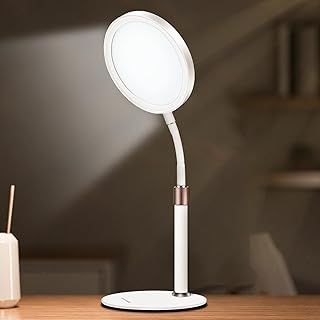 SAD Lamp, SAD Light Therapy Lamp, UV-Free 10000 Lux Sun Lamp Therapy with 3 Light Colors & 9 Adjustable Brightness & 3 Timer for Lift Mood