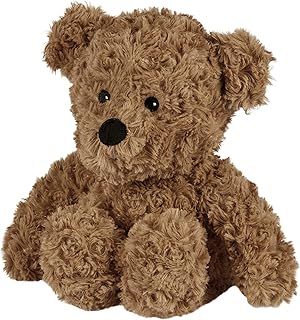 Warmies Plush Brown Curly Bear Microwavable Weighted Teddy with French Lavender Scent, Hot or Cold for Cool Relaxation and Warm Relief
