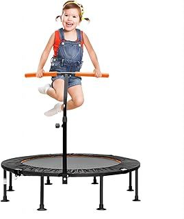 Mini Outdoor Trampoline, Foldable Fitness Rebounder with Protective Cover, Portable Indoor Exercise Bouncer for Kids Adults