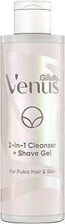 Gillette Venus 2-in-1 Cleanser, Shave Gel for Pubic Hair and Skin Women, 190ml