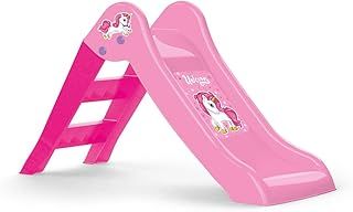 Dolu My First Garden Slide Medium for Kids For Children From 2 Years Pink Foldable Indoor Outdoor Use Toddler Climbing Kids Garden Toy