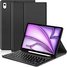 Keyboard Case for iPad Air 11-Inch M3 2025 /M2 2024, Smart Case With Bluetooth Keyboard for iPad Air 5th 4th Generation 10.9 Inch 2022/2020 -UK Layout Keyboard