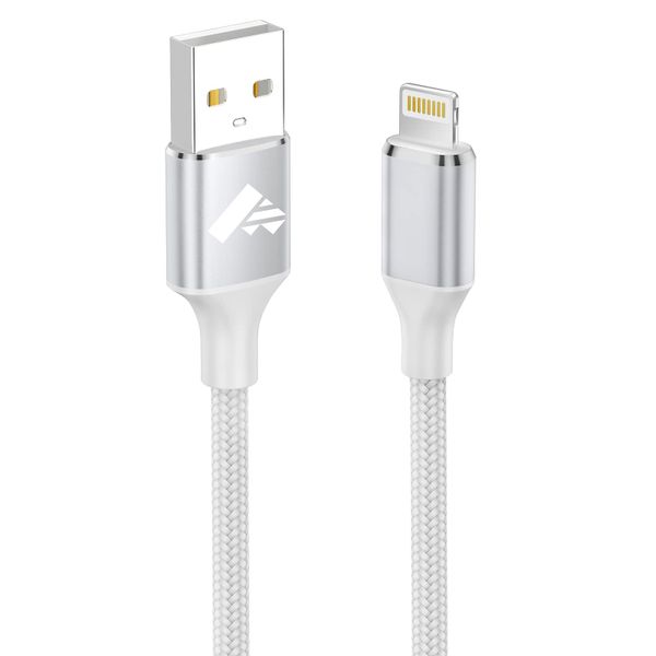 Aioneus iPhone Charger Cable 2M, MFi Certified Lightning Cable Fast Charging iPhone Charger Nylon USB iphone Charging Cable Lead for iPhone 14 13 12 11 Pro Max XS XR X 8 7 6 Plus 5 SE,iPad