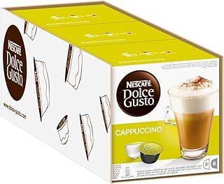 NESCAFÉ Dolce Gusto Cappuccino Coffee Pods (Pack of 3, Total 48 Capsules)