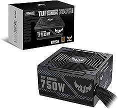 ASUS TUF Gaming 750W Bronze PSU (Power Supply, 80 PLUS Bronze, Military-grade Certification, Dual ball Fan Bearings, Protective PCB Coating, Axial-tech Fan Design, 0dB, 6-year warranty)