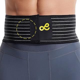 Umbilical Hernia Belt for Men and Women - Abdominal Support Binder with Compression Pad - Navel Ventral Epigastric Incisional and Belly Button Hernias Surgery Prevention Aid