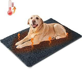 Self Heating Cat Bed, Soft Warm Self Heating Pet Pad, Safe Thermal Self Heated Cat Dog Blanket, Cat Heat Pad Cushion Washable, Self Warming Dog Bed Mat for Indoor Cats Kitten Puppy, 50x40cm