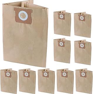 Pack 10 Vacuum Bags For DEWALT 6 to 10 Gallon Shop Vac DXVA19-4101, Dust Collection Bag with Filter For Vacmaster VHBM, Replacement Parts BM08 Accessories Kit
