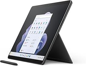 Microsoft Surface Pro 9 - 13 Inch 2-in-1 Tablet PC - Graphite - Intel Core i7, 16GB RAM, 256GB SSD - Windows 11 Home - Device only, UK plug, 2022 model