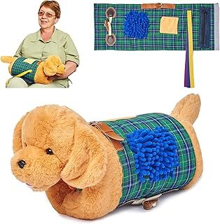 Fidget Muff and Blanket for Elderly | Fidget Blanket for Dementia | Dementia Products for Elderly | Gift and Activities for Seniors with Alzheimer’s or Dementia | Sensory Fidget Toys