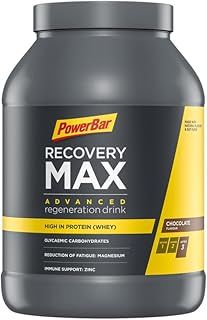 Powerbar - Recovery Max - Chocolate - 1144g - Regeneration Whey Drink with Carbohydrates - Magnesium&Zinc
